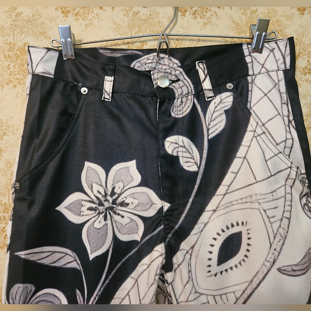 NWOT Black&white Pants(See Measurements!) - Picture 2 of 12